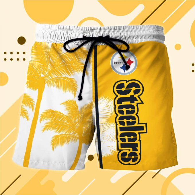 Pittsburgh Steelers Hawaii Shirt Men Short Custom Nfl 3