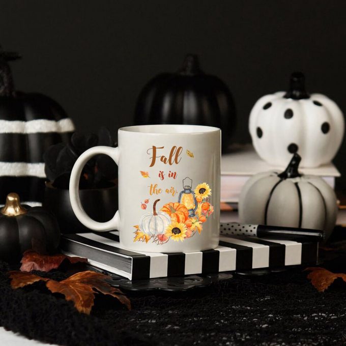 Pumpkin Fall Coffee Mug , Autumn Decor, Cute Coffee Mug 3