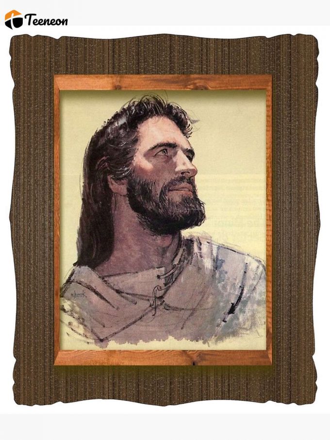 Richard Hook'S Jesus Framed Premium Matte Vertical Poster 2