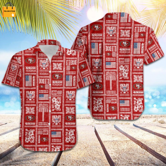 San Francisco 49Ers Summer Commemorative Hawaiian Shirt 3