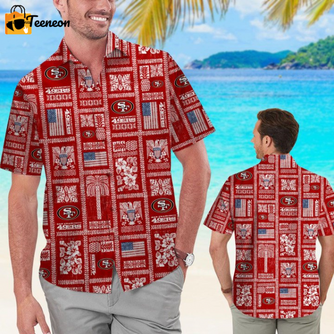 San Francisco 49Ers Summer Commemorative Hawaiian Shirt 1