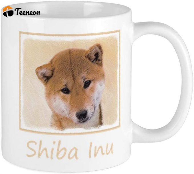 Shiba Inu Faces Mug,White 1