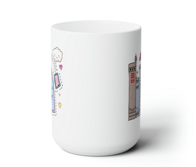 Swiftea Mug, Taylor Mug, Taylors Version Albums As Books Mug, Taylor Taylor Version Bookcase Mug, Eras Tour 2023 Mug 3