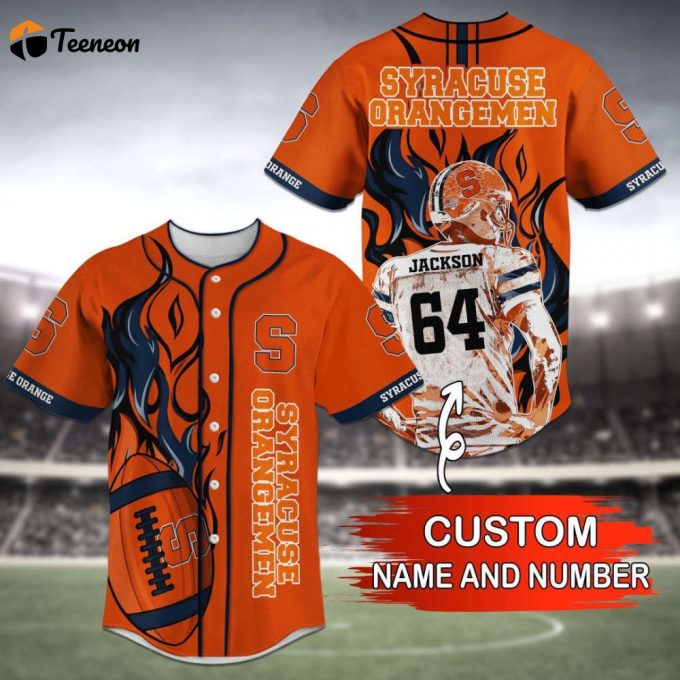 Syracuse Orange Baseball Jersey Personalized 2023 1