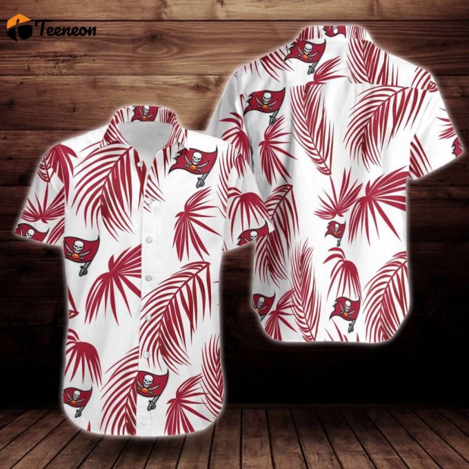 Tampa Bay Buccaneers Flower Short Sleeve Hawaiian Shirt 1