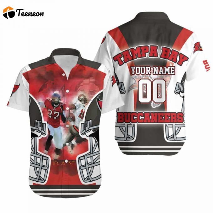 Tampa Bay Buccaneers Helmet Nfc South Champions Super Bowl 2021 Personalized Hawaiian Shirt 1
