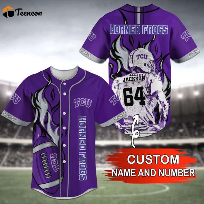 Tcu Horned Frogs Baseball Jersey Personalized 2023 1