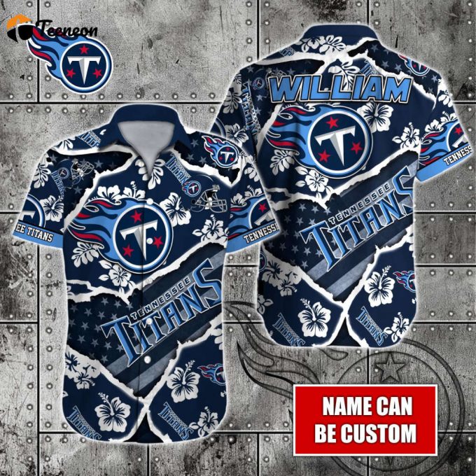 Tennessee Titans Nfl-Hawaiian Shirt Custom 1