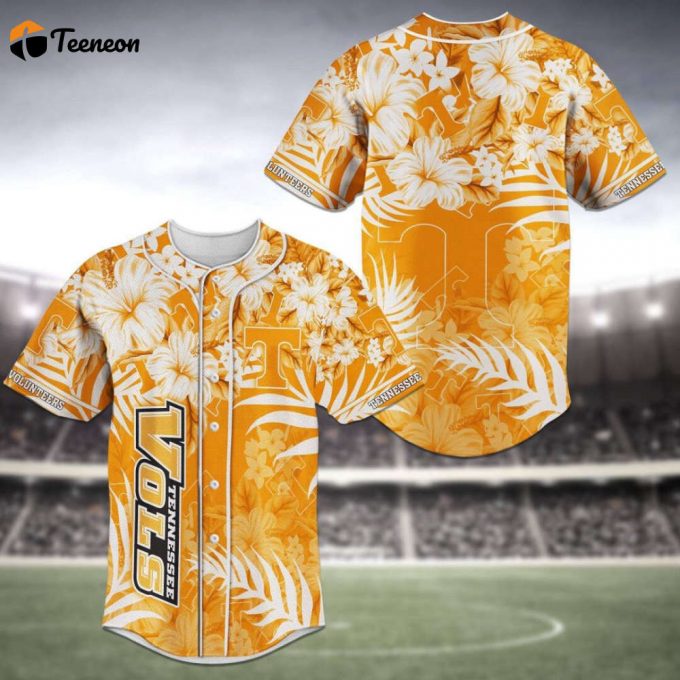 Tennessee Volunteers Baseball Jersey Personalized 2023 1