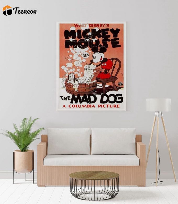 The Mad Dog Poster, Mickey Mouse Poster, Disney Poster Art 1