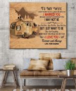 To my wife Camping partner Matte Canvas & Poster