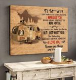 To my wife Camping partner Matte Canvas & Poster