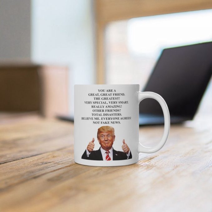 Trump Friend Two Thumbs Ceramic Mug, Donald Trump Mug, Trump Friend Mug 2