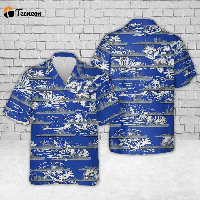 Uss Sterett ( Dd-407) U.s Navy Ship Reunions Hawaiian Shirt Gift For Dad Father Days 1