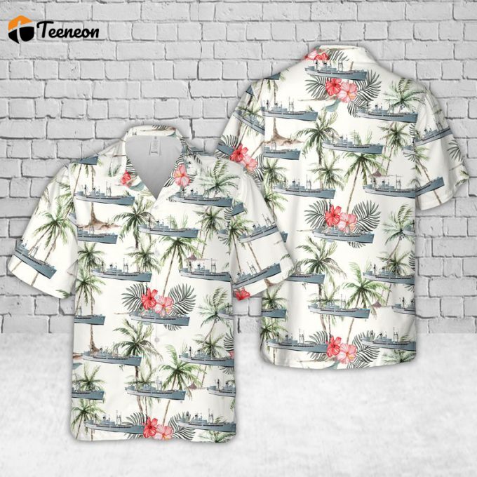 Uss Tidewater (Ad-31) U.s Navy Ship Reunions Hawaiian Shirt Gift For Dad Father Days 1