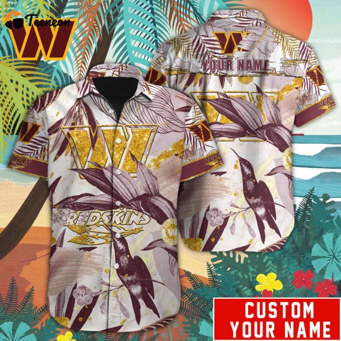 Washington Commanders Nfl-Hawaiian Shirt Custom 1