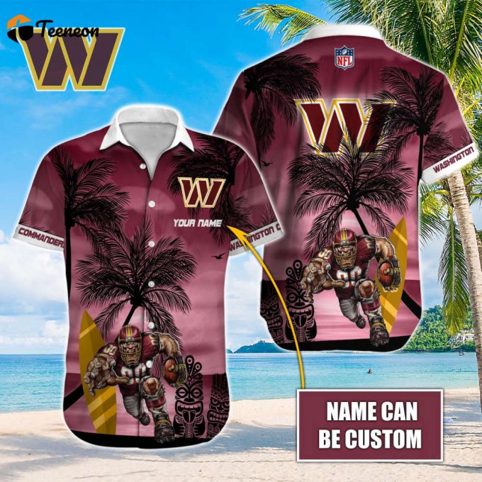 Washington Commanders Nfl-Hawaiian Shirt Custom 1