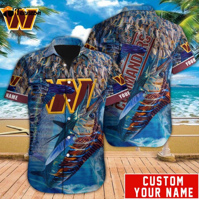 Washington Commanders Nfl-Hawaiian Shirt Custom 1