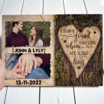 Wife Husband Couple The One Anniversary Personalized Photo Poster Canvas