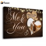 Wife Husband You Me Anniversary Photo Personalized Poster Canvas