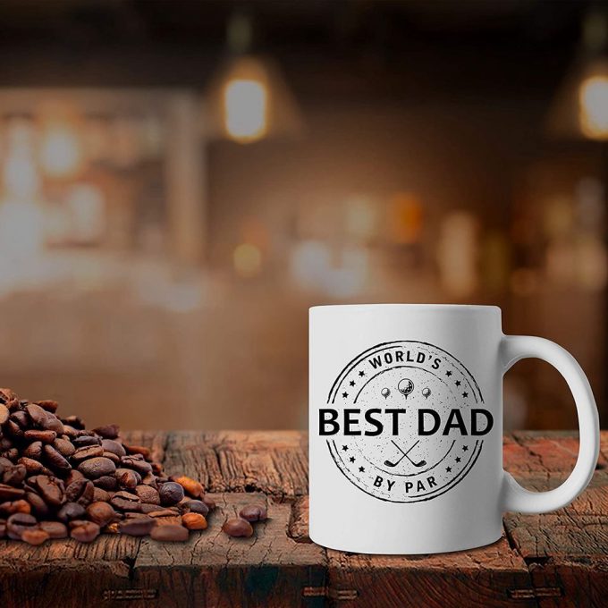World'S Best Golf Dad By Par Happy Father'S Day Gift Coffee Mugs 3