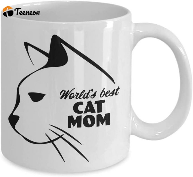 World’s Best Cat Mom Funny Coffee Mug 2