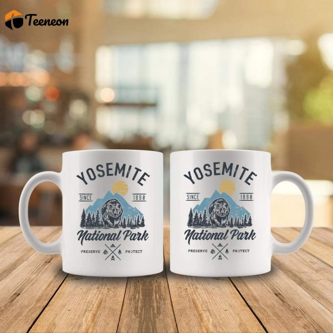 Yosemite National Park Hiking Coffee Mugs 1