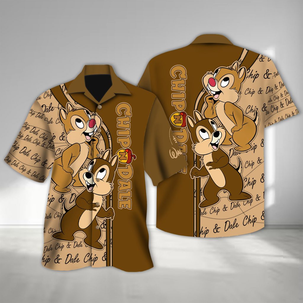 Cute Squirrel 3D T-Shirt, All Over Print Hawaiian Shirt, Summer Vacation Tee, Tv Series Movie Trending 3D Tee Kn100 2