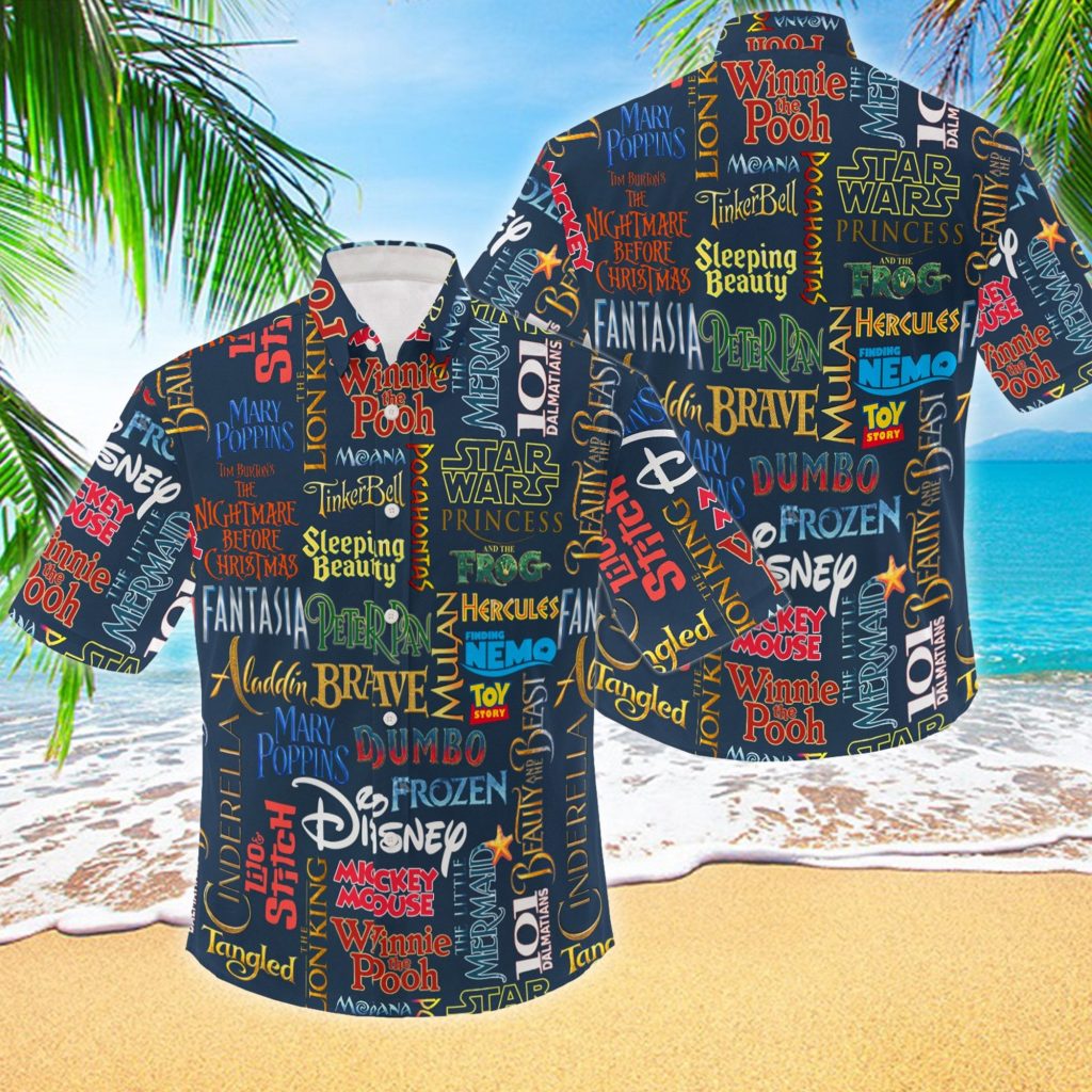 Classic Movie Name Line Up 3D All Over Printed Hawaiian Shirt, Colorful Hawaii Shirt For Women Men, Timeless Movie Inspired Shirt 2