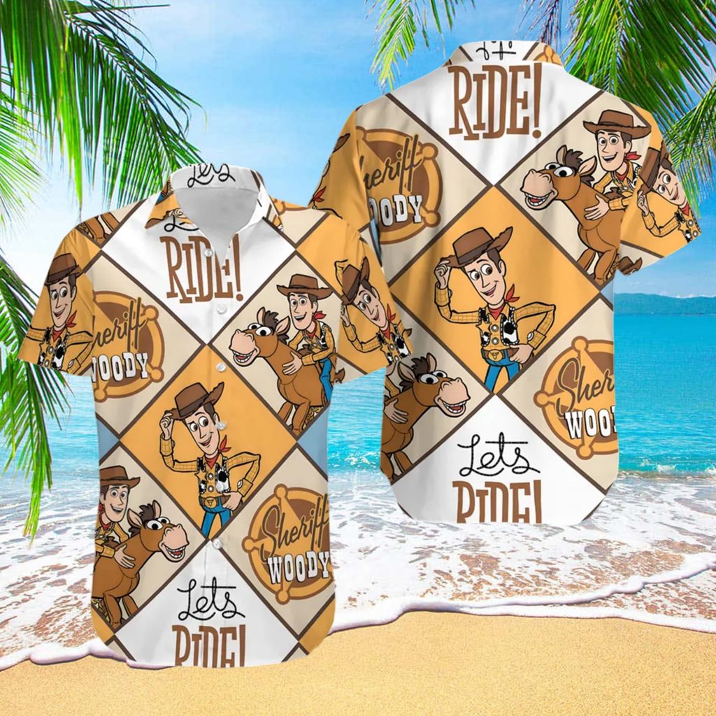 Toy Cowboy Hawaii Beach Shirt, Toy Movie Button Up Shirt Holiday, Cowboy And Horse Hawaiian Shirt Gift, Cartoon 3D All Over Print Shirt 2