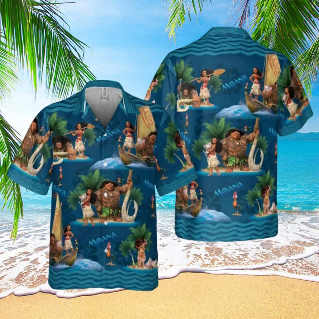 Tropical Princess Hawaii Beach Shirt, Princess Button Up Shirt Holiday, Islands Movie Hawaiian Shirt Gift, Cartoon 3D All Over Print Shirt 2