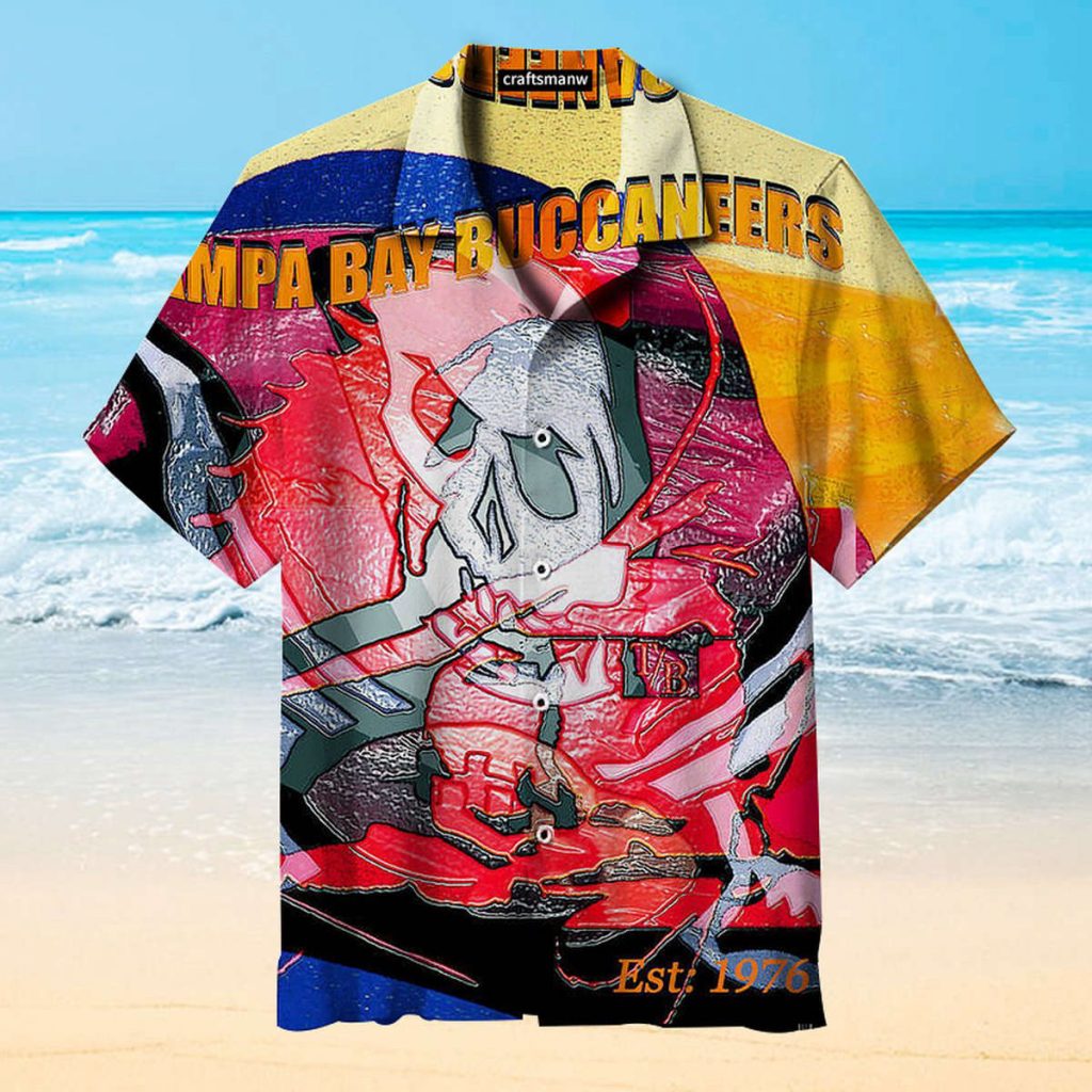 1976 Colorful Tampa Bay Buccaneers Unisex Hawaiian Shirt 2