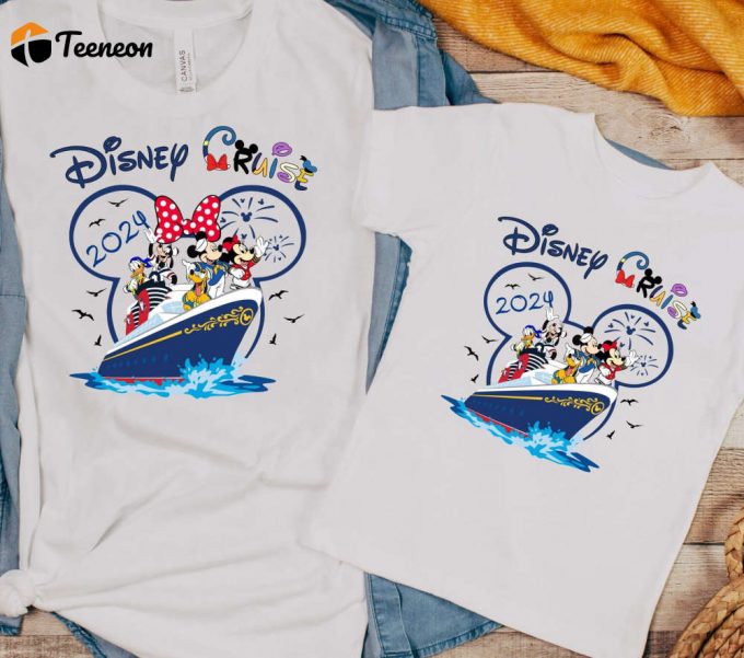 2024 Disney Cruise Shirts: Adults &Amp;Amp; Kids Tshirts Minnie &Amp;Amp; Mickey Matching Family 1