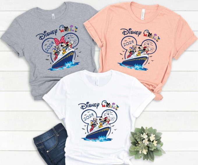 2024 Disney Cruise Shirts: Adults &Amp; Kids Tshirts Minnie &Amp; Mickey Matching Family 3