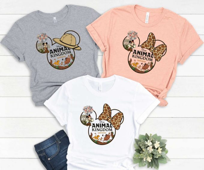 2024 Disney Trip Shirts: Animal Kingdom Kids &Amp; Adults Minnie &Amp; Mickey Matching Family Tees 2