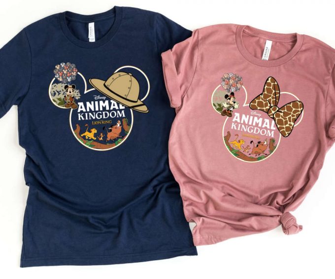 2024 Disney Trip Shirts: Animal Kingdom Kids &Amp; Adults Minnie &Amp; Mickey Matching Family Tees 3