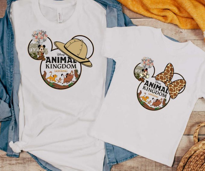 2024 Disney Trip Shirts: Animal Kingdom Kids &Amp; Adults Minnie &Amp; Mickey Matching Family Tees 4