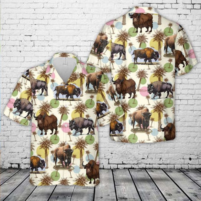 American Bison Buffalo Hawaiian Shirt 1