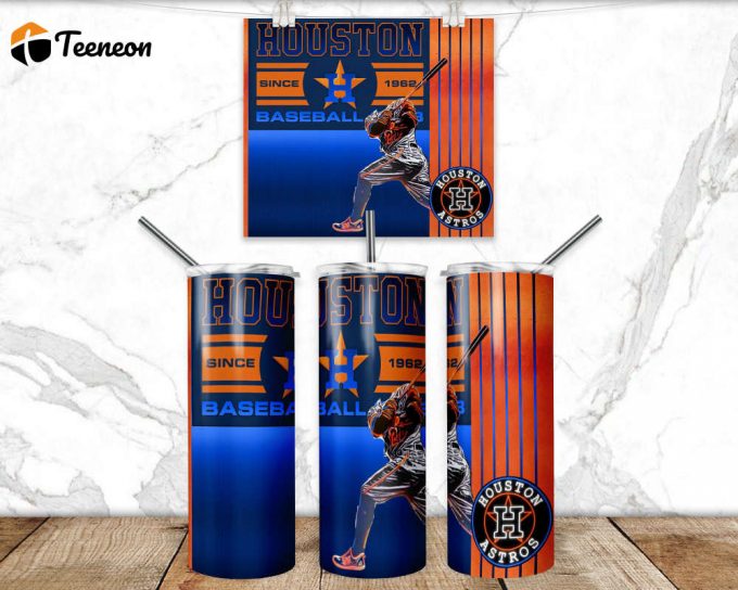 Astros Tumbler Wrap 20Oz Tumbler Wrap Png Wrap University Instant Download Skinny 1