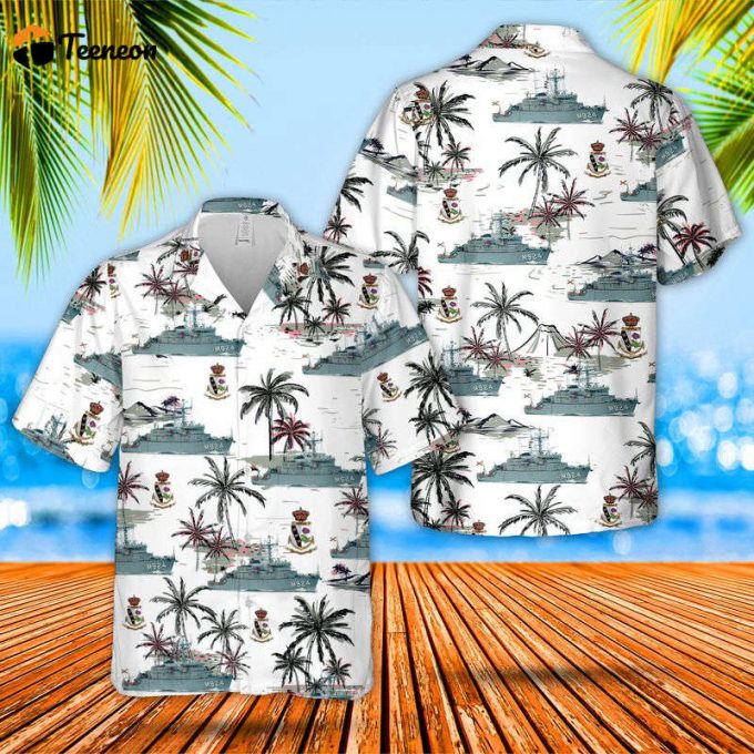 Belgian Navy Minehunter Primula (M924) Hawaiian Shirt Gift For Dad Father Days 1