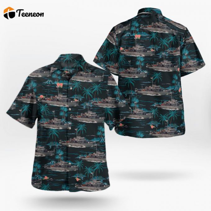 Belgian Navy Mso-Class Minesweeper ( Aggressive Class) Hawaiian Shirt Gift For Dad Father Days 1