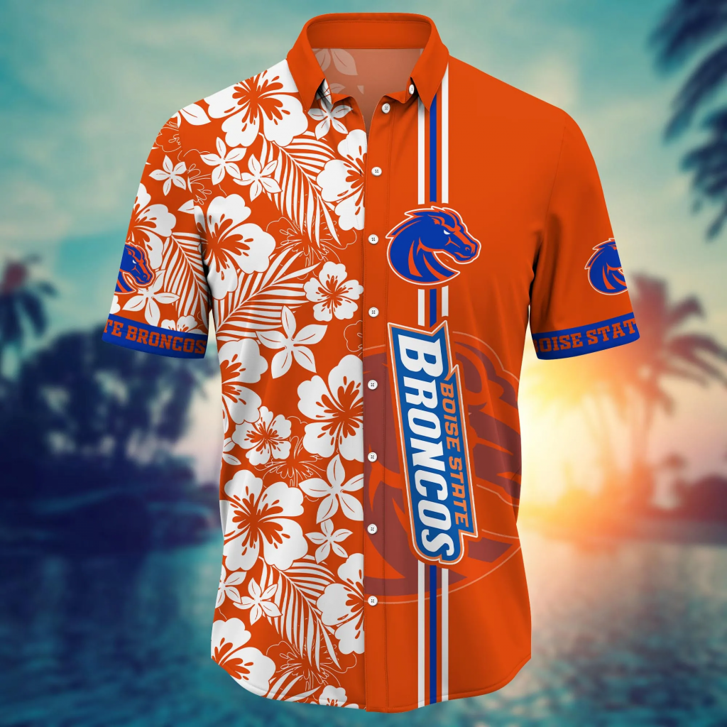 Boise State Broncos Gifts 2024 Flower Hawaii Shirt And Tshirt For Fans, Summer Football Shirts 10