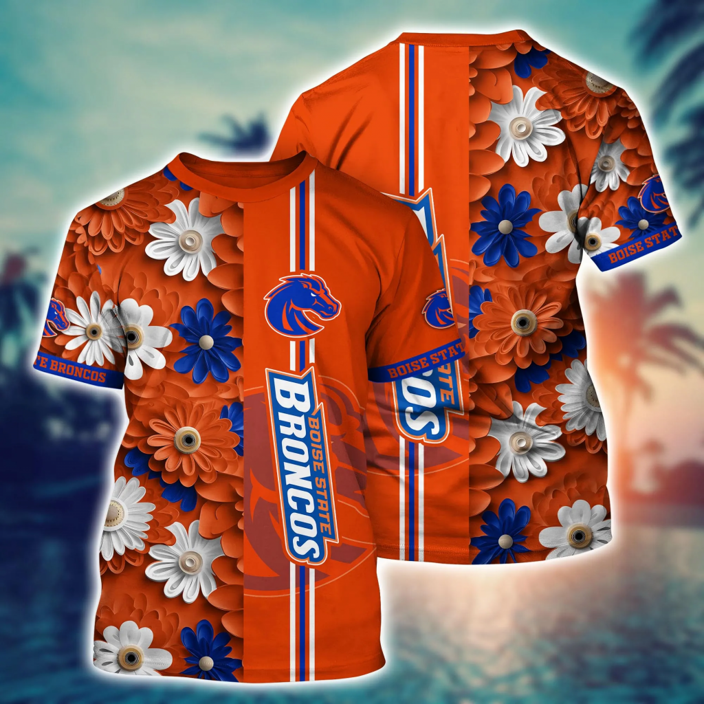 Boise State Broncos Gifts 2024 Flower Hawaii Shirt And Tshirt For Fans, Summer Football Shirts 8