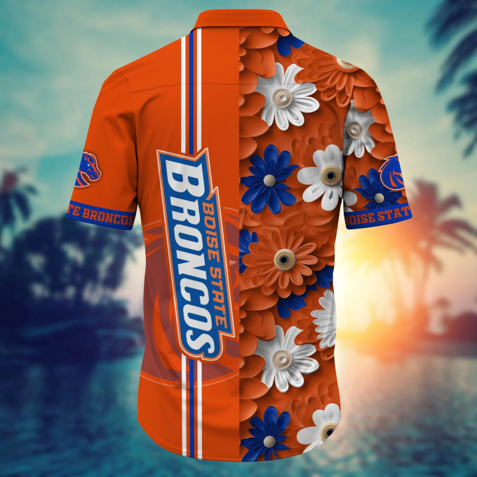 Boise State Broncos Gifts 2024 Flower Hawaii Shirt And Tshirt For Fans, Summer Football Shirts 4