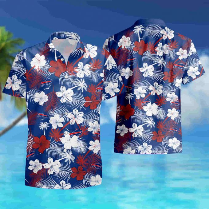Buffalo Bills Floral Football Hawaiian Shirt Summer Shirt 3