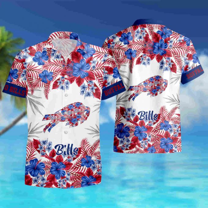 Buffalo Bills Graphic Flower Patterns Hawaiian Shirt Summer Shirt 3