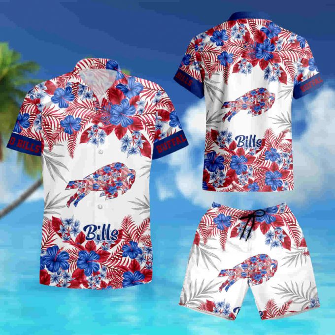 Buffalo Bills Graphic Flower Patterns Hawaiian Shirt Summer Shirt 4