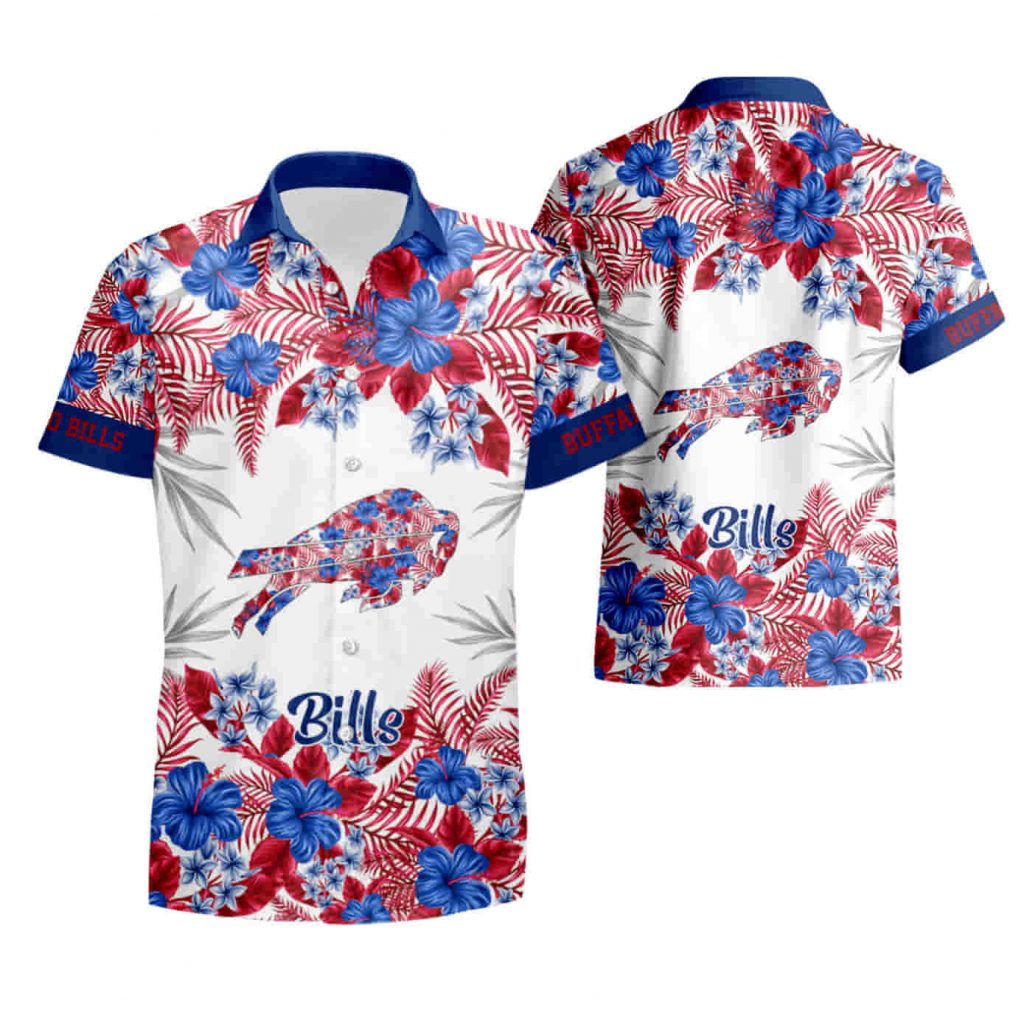 Buffalo Bills Graphic Flower Patterns Hawaiian Shirt Summer Shirt 14