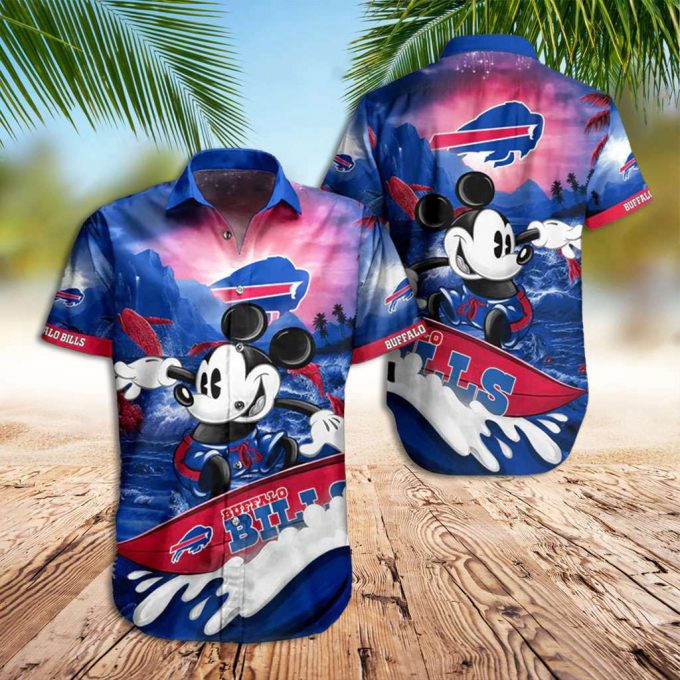 Buffalo Bills Hawaiian Shirt Bills Mickey Surfing Hawaiian Shirt 2