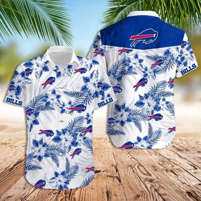 Buffalo Bills Hawaiian Shirt Bills Tropical Floral Hawaiian Shirt 2